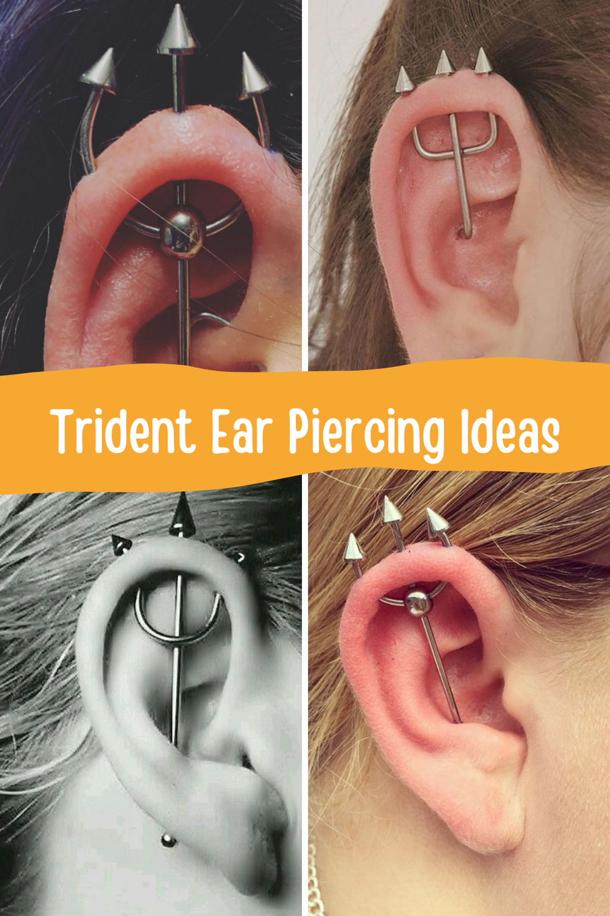 Ear Piercings pitchforks
