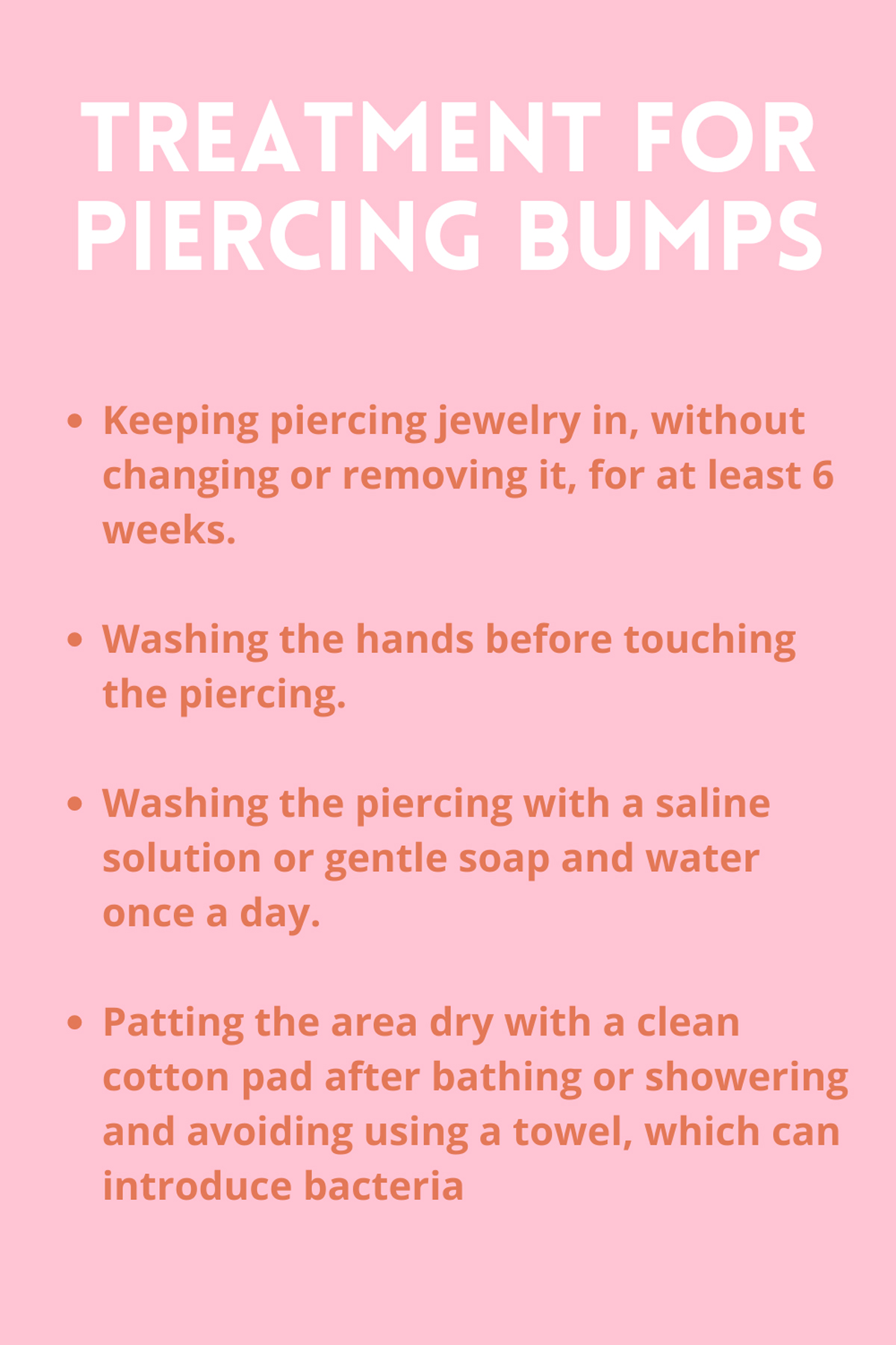 Piercing Bump Treatment