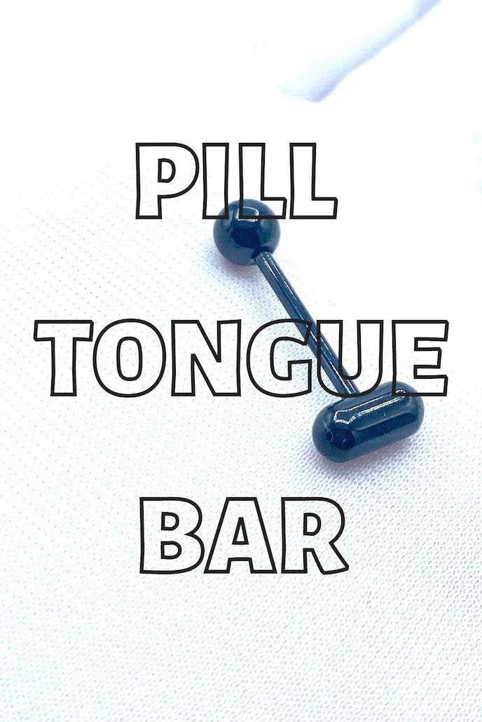 Black pill tongue bar