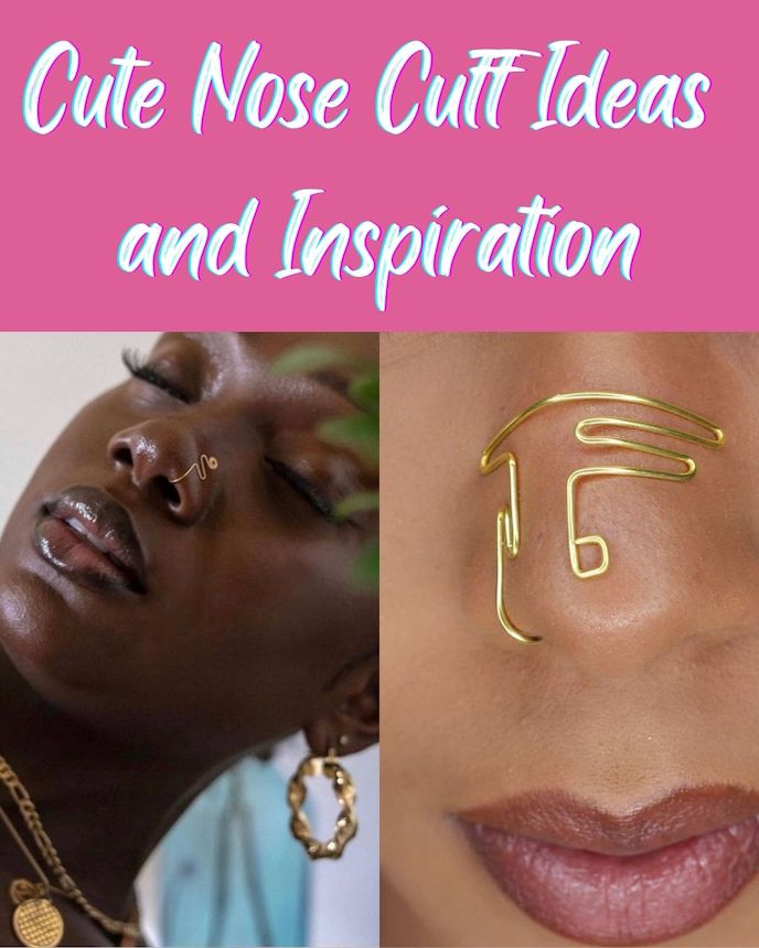 cute nose cuff ideas and inspiration two women with wired nose cuffs