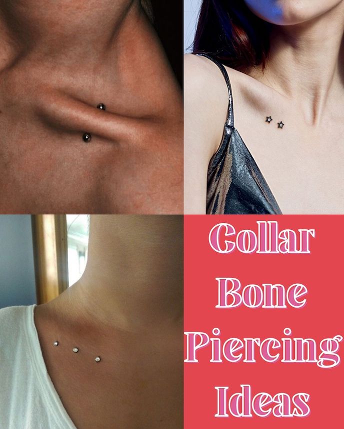 Collar bone piercing ideas
