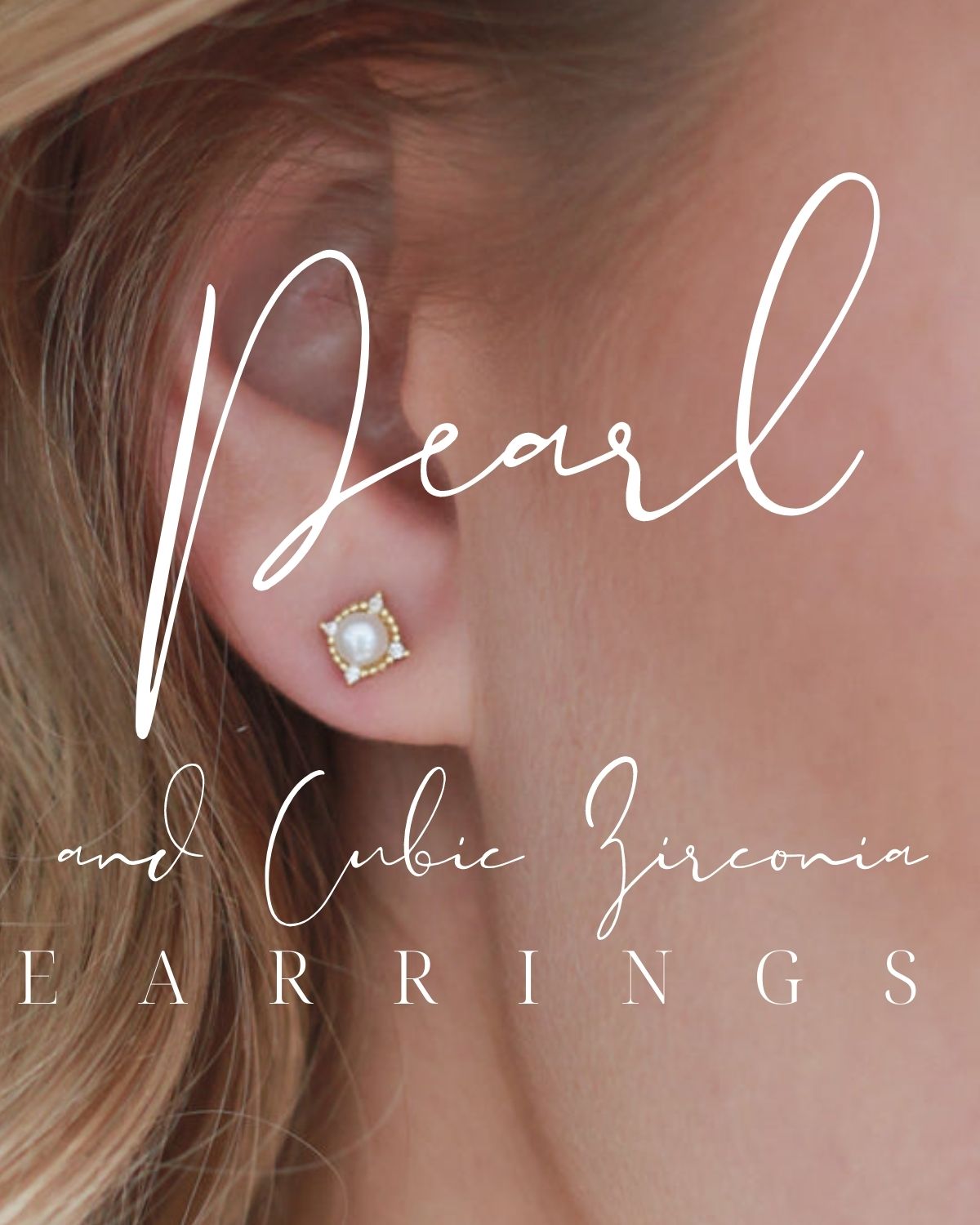 A pearl earrings