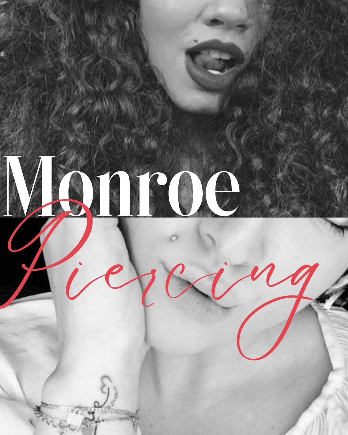 Two women with Monroe piercings