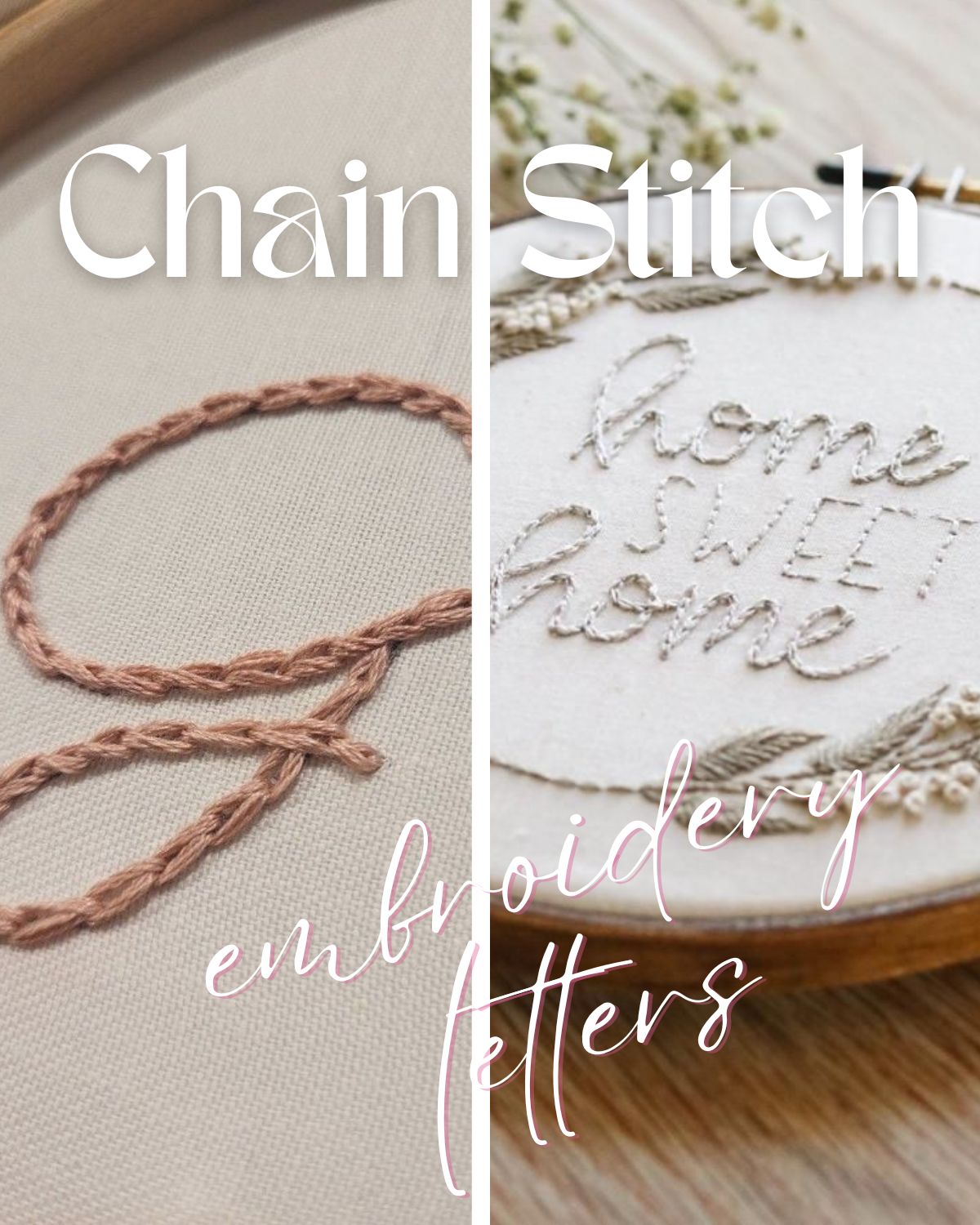 Script font embroidery