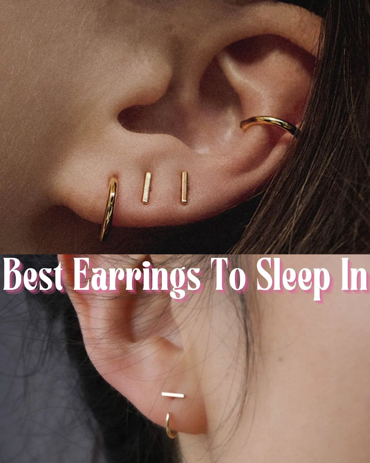 Two girls with comfortable earrings in
