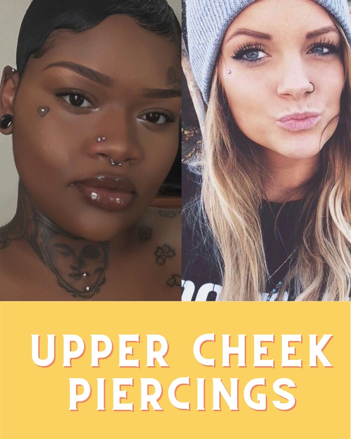 two girls with face piercings