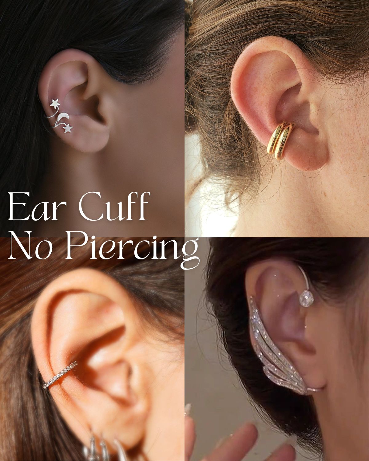 Four cool earrings that don't require a piercing